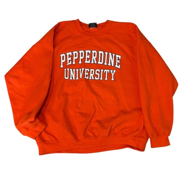 Pepperdine Orange Sweatshirt Unisex XL MV Sports Collegiate College Prep SoCal - Picture 1 of 16